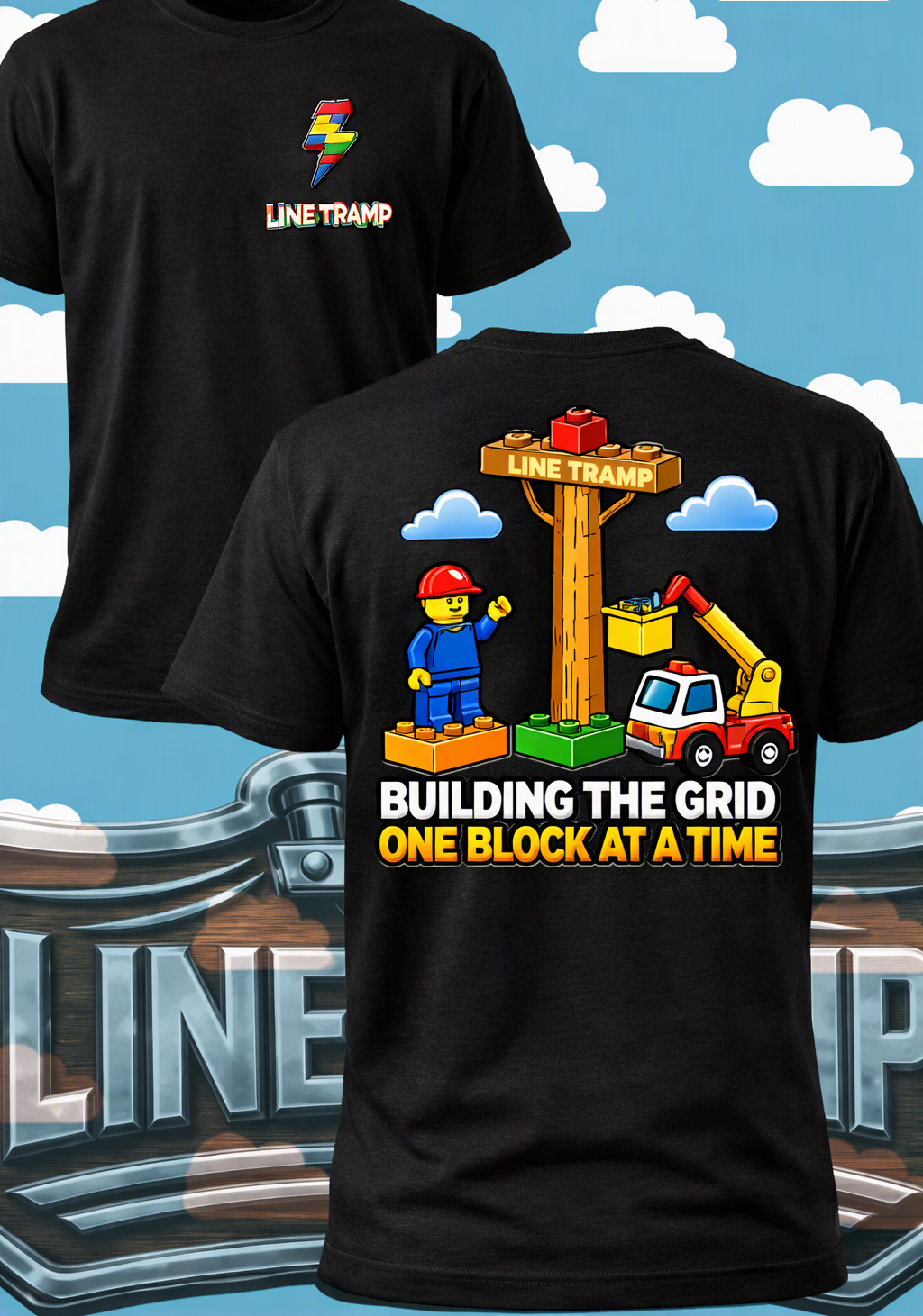Youth and Adult Tshirt - Building the Grid